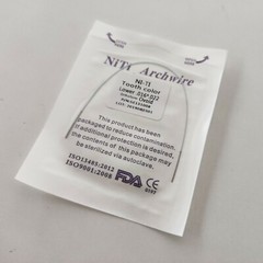 5 Packs Dental Super Elastic Niti Arch Wire White Color Rectangular Wire Oval