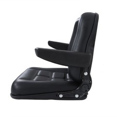 Universal Tractor Seat, Lawn Mower Seat with Armrests for Excavator Backhoe