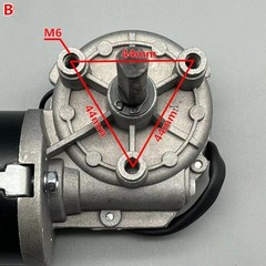 24V High Power Worm Gear DC Geared Motor Self-Locking High Speed Reduction Motor