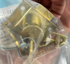 CompX Fort Locks C8131-107-4 Drawer Locks Satin Brass Keyed Alike New