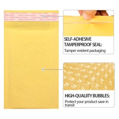 10-100 Kraft/Poly/Bubble Mailers Shipping Padded Envelopes Self-Seal Any Size