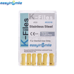 60X Endodontic Hand Use K-Files Stainless Rotary Root Canal hand File 25MM#15-80