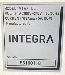 Integra Viafill Rapid Reagent Dispenser AC100V-240V 50/60 Hz Power Tested