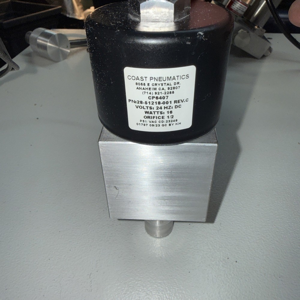 ASP 28-51218-001 STERRAD NX 10033 SOLENOID VALVE OIL RETURN ASSEMBLY W/ FILTER
