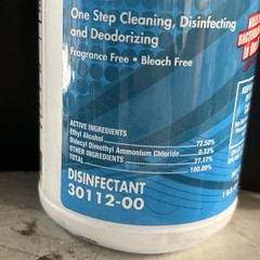 Betco 3111200 Fight-Bac RTU Disinfectant Cleaner Clear 32oz Bottle 1 Pack