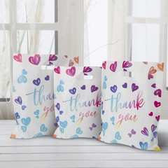 WAKAKO 100 Thank You Bags for Business Small, 2.36Mil Merchandise Shopping