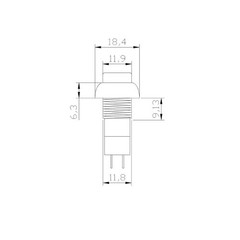 Push Button ON/OFF Switch Round Circle 2-Pin DC 5A 12V – AC 1.5A 125V – 3A 250V