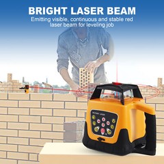 500m Self-leveling Red Laser Level 360 Rotating Rotary with Tripod Staff