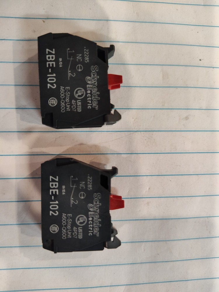 Genuine Schneider ZBE-102, N/C Contact Block (NOS)