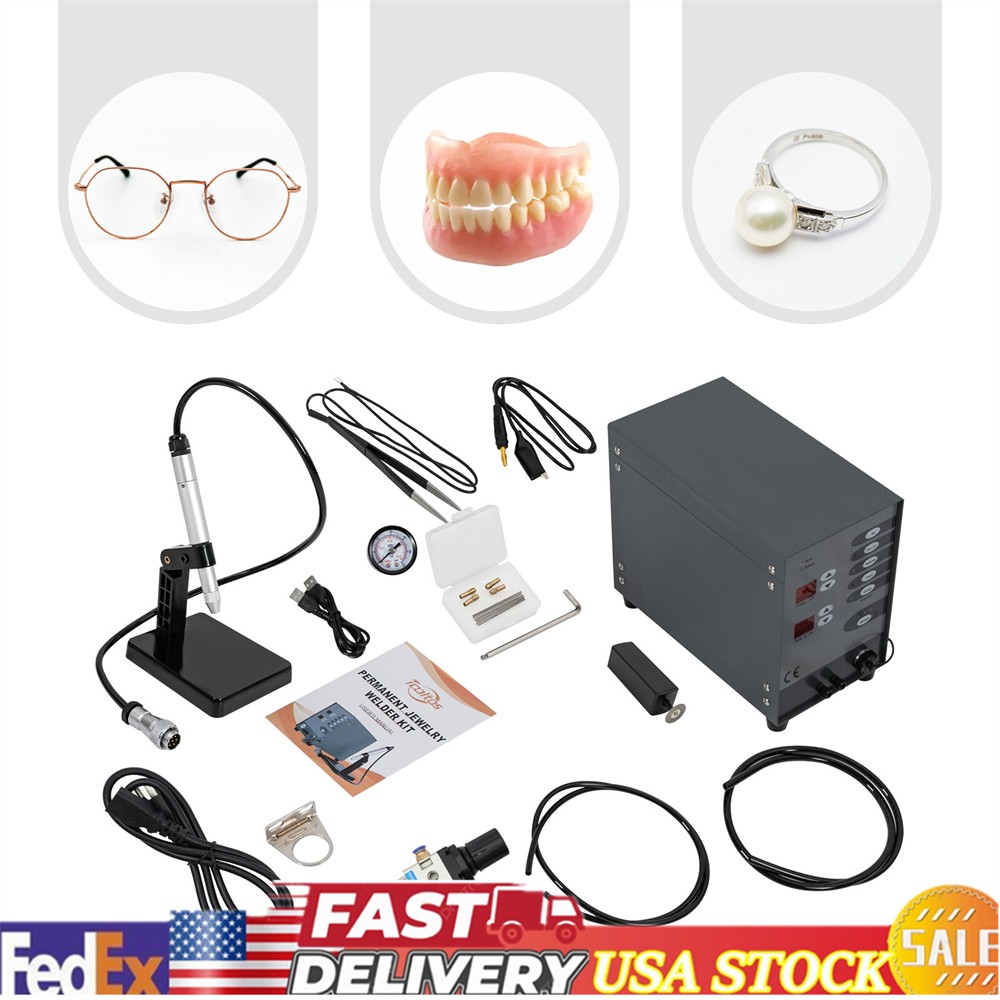 Jewelry Spot Welding Machine, 110V 60HZ Pulse Argon Arc Permanent Jewelry Welder