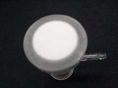 Glass 47mm Vacuum Micro Filtration Fritted Support Base Tubulated 8mm 40/35 Chip