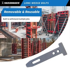 Sandbaggy Long Wedge Bolts For Concrete Forms – Standard Steel/Plywood Forms