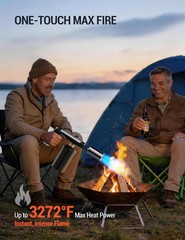 ThermoMaven Propane Torch with One-Touch Max Fire, Cooking Blow Torch Gun with a