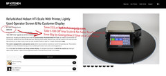 Hobart HTi Scale With Printer, Used Operator Screen & No Customer Display