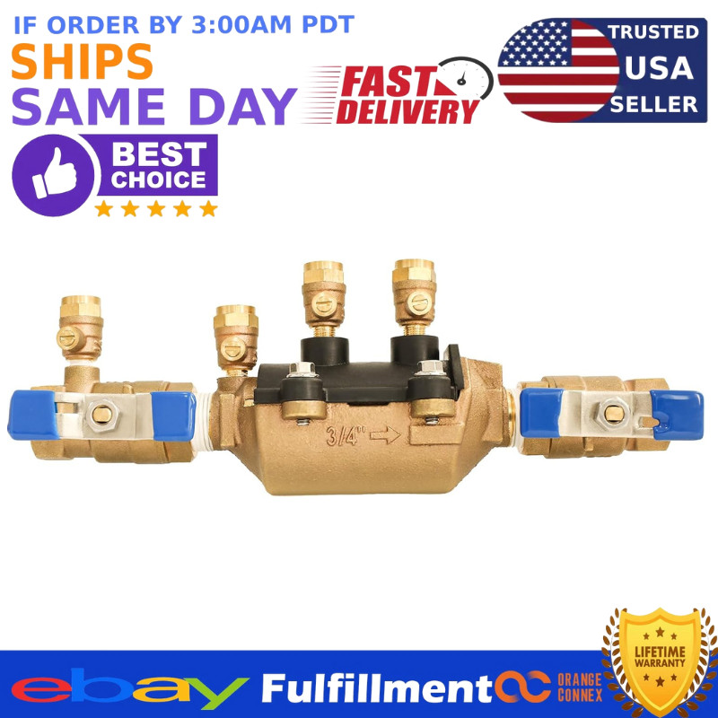 34-350 3/4″ 350 Double Check Backflow Preventer,Double Check Valve Assembly