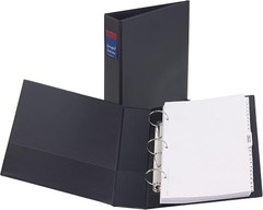 8.5x14in Legal-Size Durable Binders w/Round Rings Holds 8.5x14in Paper 2in Black