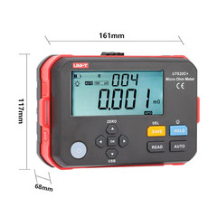 UT620C+ Digital DC Low Resistance Meter Micro Ohm Meter Cable Wire/Coil/Motor Re
