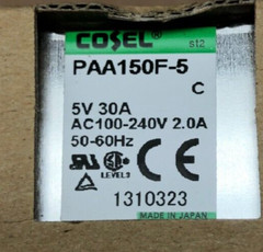 COSEL PAA150F-5 Switching Power Supply 5V 30A AC100-240V / BRAND NEW / NIB