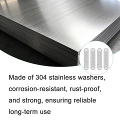 48 PCS M12 18mm Steel Shim Washer Set Thin Flat Stainless Spacer Repair Kit