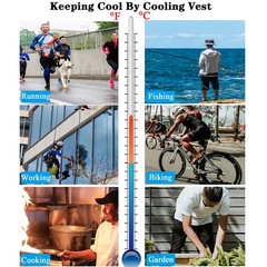Cooling Vest for Men&Women,Adjustable Ice Vest with 20 PCS Gel Ice Packs