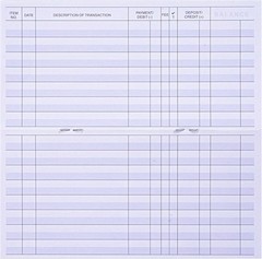24 PCS Check Registers for Personal Checkbook, Easy to Read Checkbook Register
