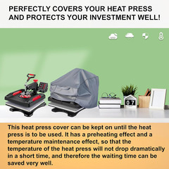 Heat Press Cover, 600D Oxford Fabric Waterproof Dustproof Fabric, Hot Press Cove
