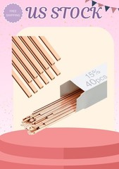 AWS BCup-5 15% Silver Solder Brazing Rods (40 Pack) – 0.05″x1/8″x10″ for HVAC