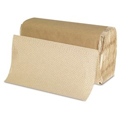 GEN 1507 9 in. x 9.45 in. Singlefold Paper Towels – Natural (4000/Carton) New