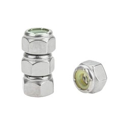 60 Pieces 1/4″-20 Nylon Insert Hex Lock Nuts, 304 Stainless Steel