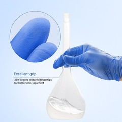Medical Nitrile Exam Gloves Blue Powder-Free Food-Safe Disposable Glove S/M/L/XL