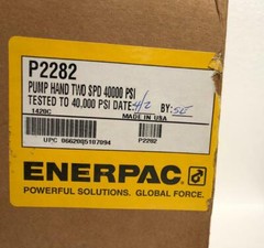 Enerpac P2282 Two-Speed High Pressure Hydraulic Hand Pump 2800 Bar/40,000 Psi