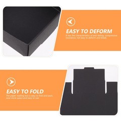 20Pcs Black Mailing Packing Boxes with Compressive Resistance and Clear Design