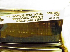 MASSEY TOTAL PARTS GUIDE MUO FILE MICRO FICHE MID 1990’S