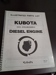97898-55160 KUBOTA ILLUSTRATED PARTS LIST D722-EB-RAND-2 DIESEL ENGINE Manual