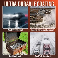 2 in 1 Rust Conveter for Metal Automotive (Matte Black), 35 oz Anti Rust Inhi…