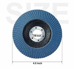 SATC 20x 4.5″ 4-1/2 Flap Disc 40 60 80 120 Grit Angle Grinder Sanding Grinding