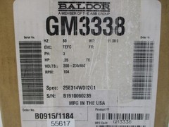 BALDOR GM3338 25E314W002G1 200-230/460V .96-0.99/.5A NSMP