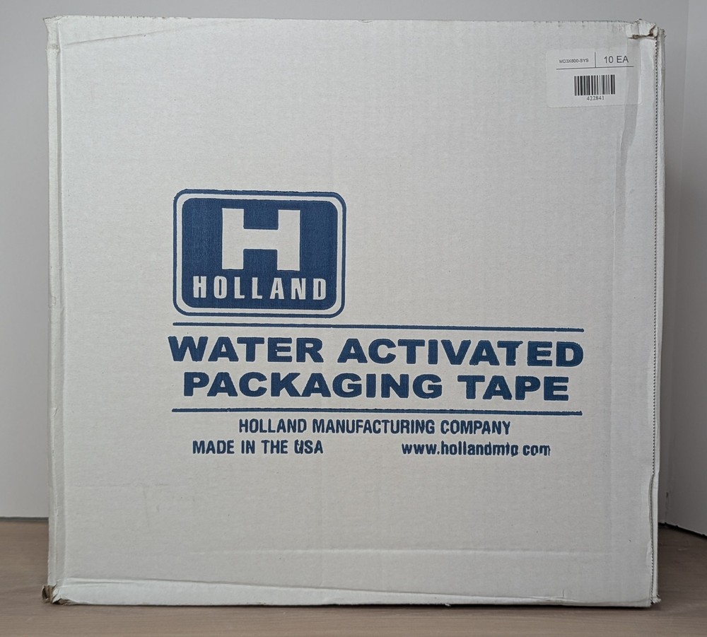 New Holland Water Activated Packing Tape Brown 3″ x 600′ Medium Duty 10-pack