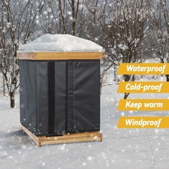 Winter Bee Hive Wrap for 8 and 10 Frame Beehives, Oxford Cloth Adjustable3409