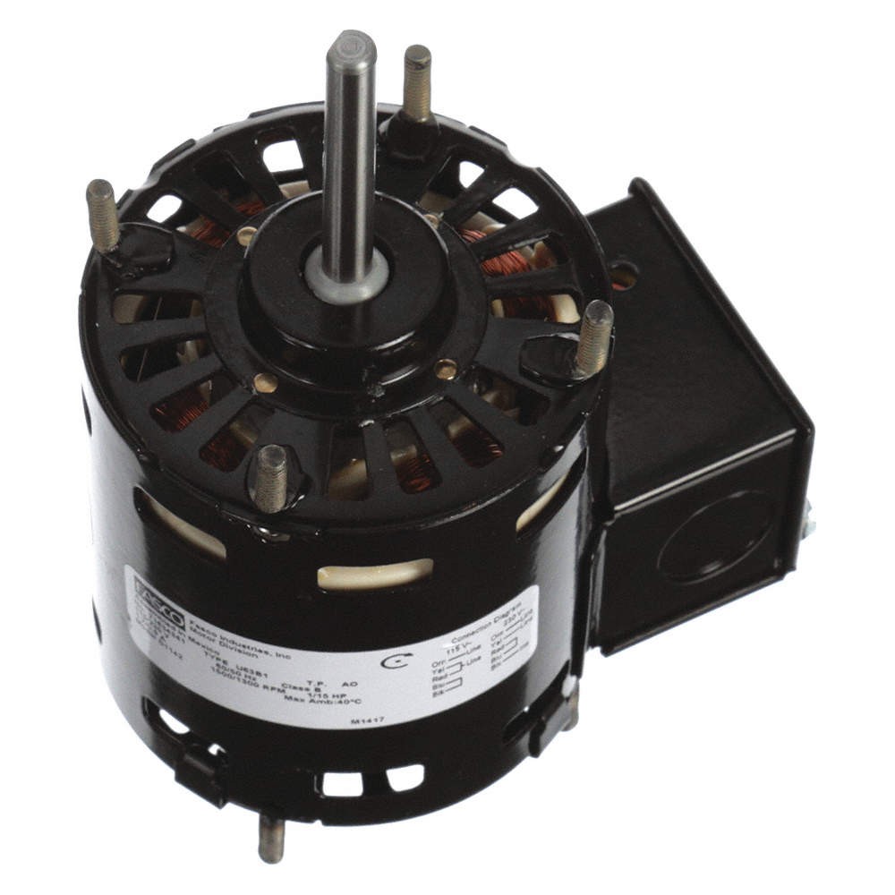 FASCO D1142 Motor,1/15 HP,1500/1300 rpm,3.3,115/230V 48GN51