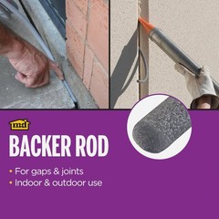 M-D Building Products 10 Ft. Gray Foam Backer Rod for XX-Large 1 In. Gaps and