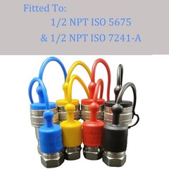4 Sets Hydraulic Coupler Dust Cap Plug Quick Male Female PVC Cover Fit Pioneer
