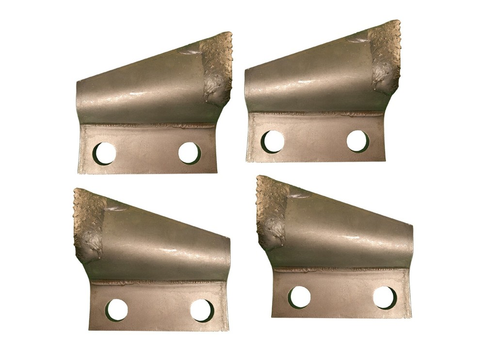 2 RH & 2 LH Carbide Trenching Teeth- B135910, B135911, 3″ Centers on Bolt Hole