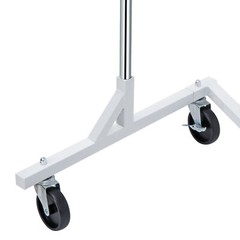 2PCS Heavy Duty Clothes Rack Rolling Garment Z Clothing Rack W/Lockable Casters