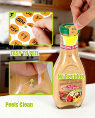 2800 Removable Garage Sale Stickers with 15 Pre-Printed Colorful Tags