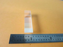 OPTICAL MIL SPEC PRISM RECTANGULAR LASER OPTICS AS PICTURED BIN#6V-12
