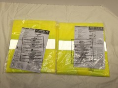 2 Portwest UC492 Economy Hi-Vis Reflective Cooling Mesh Safety Work Vest L/XL