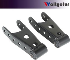2PCS Black 6400 Lowering Shackle Rear Kit Replacement for Chevy and GMC