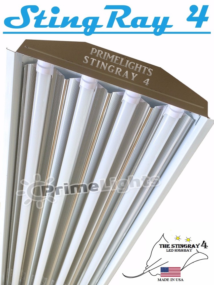 4 Lamp T8 LED HighBay – Warehouse, Shop, Garage BRIGHT Commercial Light NEW
