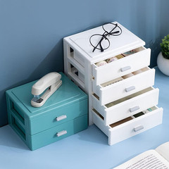 Small Stackable Desk Storage Box with 2 Drawers – Desktop Organizer for Offic…